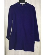 Max Studio Front-Zip Jacket with Patch Pockets Ink sz S NEW - $729.85 MXN