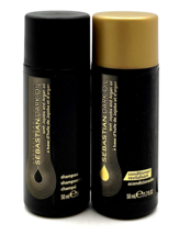 Sebastian Dark Oil Shampoo &amp; Conditioner 1.7 oz Duo Travel Size - £12.14 GBP