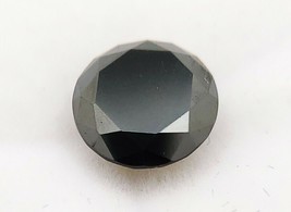 2.32 Carat Fancy Deep Black Loose Lab Grown Diamond Brilliant Round Cut ... - £186.52 GBP
