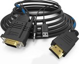 Vga To Hdmi Adapter Cable, 6Ft/1.8M Vga To Hdmi 1080P Hd Audio Tv Av Hdt... - £22.11 GBP