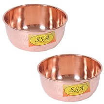 Handmade Copper Solid Serving Bowl 50ml-2 Pack US - £19.63 GBP