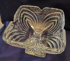 CRYSTAL 7" ETCHED BOWL ON PEDESTAL image 3