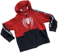 Marvel Spider-Man Kids Zip Hoodie Toddler Size 6 - £10.99 GBP