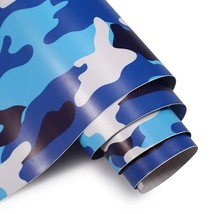 Lake Blue Large Spots VINYL Car  Body Wrap Film Wrapping Foil With Air Bubble Fr - £92.53 GBP