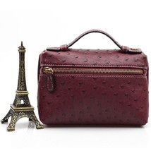 XMESSUN High Quality Ostrich Pattern PU Leather Clutch Bag for Women Fashion Tre - £41.15 GBP