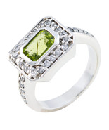 Künstlicher Schmuck Peridot Vintage Ringe für Weihnachtsgeschenk AU - $43.16 CAD