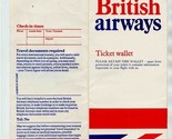 British Airways Ticket Jacket / Wallet with AA 1st Class Baggage Tags Be... - $17.82