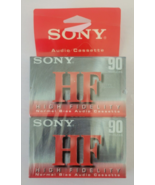 Sony HF 90 Normal Bias Blank Cassette - 90min - 2 Pack  Brand New Sealed - $9.51 CAD