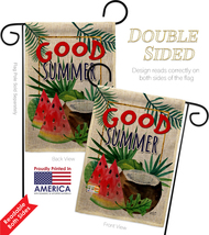 Good Summer Fruite Burlap - Impressions Decorative Metal Garden Pole Flag Set GS - £26.65 GBP