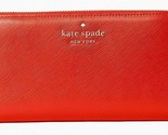 NWB Kate Spade Staci Large Continental Wallet Orange ZipAround WLR00130 ... - £62.85 GBP