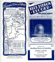 Blue Ribbon Record San Diego County California Brochure 1948 Heaven on Earth - £58.33 GBP