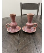 Vintage Redware North Carolina Pottery Candleholder Chamber The Plaque H... - $67.68 CAD