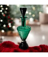 Vintage Art Glass Perfume Bottle Etched Blown 1991 Limited Edition 63/20... - $128.23 CAD