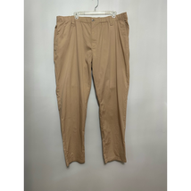 BP Mens Chino Pants Khaki Tan Drawstring Elastic Waist Flat Front Pocket... - $23.99