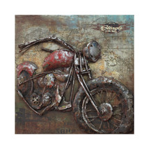 Empire Art Direct Primo Mixed Media Hand Painted Iron Wall Sculpture - M... - £444.46 GBP