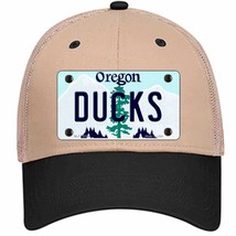 Ducks Oregon Novelty Khaki Mesh License Plate Hat - £23.17 GBP