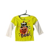 New happy Halloween Infant Baby Size 12 Months Green Long Sleeve Cat On ... - $7.69