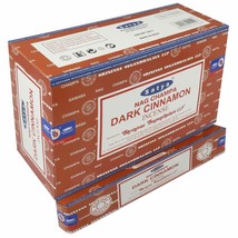 Satya Nag Champa Dark Cinnamon Agarbatti Incense Sticks Export Quality  ... - £12.97 GBP