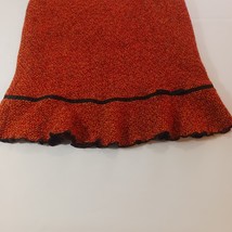 Firuze San Francisco Women's Back Zipper Orange Skirt Size 12 Made In USA image 6