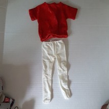 Doll Clothes 12&quot; Leggings Red Top, - $5.00