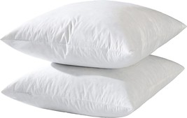Basic Home 20X20 Decorative Throw Pillow Inserts-Down Feather Pillow, White. - £37.76 GBP