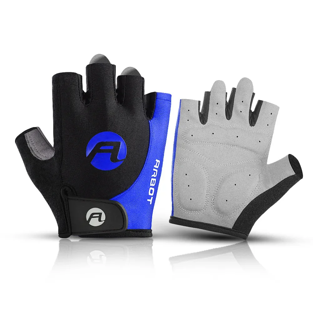 1 pair of gel half-finger cycling gloves Anti-slip, anti-sweat motorcycle gloves - £11.58 GBP