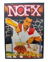 Vintage NOFX Heavy Petting Zoo Poster 33.5&quot; x 24&quot; 1990s Grunge Rock Made In EEC - £77.86 GBP
