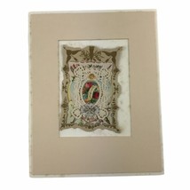 Antique Victorian Sweet Remembrance Card Cutwork Paper Lace German Dresd... - £18.18 GBP