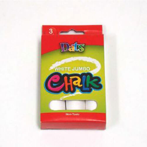 Dats Non-toxic Jumbo Chalk (3pk) - White - $28.37