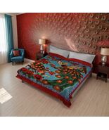 PEACOCKS RED SOLARON KOREAN TECHNOLOGY BLANKET SOFTY AND WARM KING SIZE - $84.14