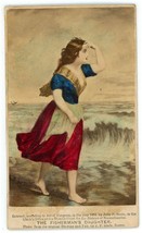 Antique Hand Tinted CDV 1864 The Fisherman&#39;s Daughter by J.P. Soule Boston, MA - £14.60 GBP