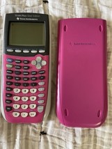 TI-84 Plus C Silver Edition Graphing Calculator Color Pink With Cover - Tested - £31.14 GBP
