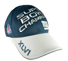 2012 Super Bowl 46 Champions NY Giants Baseball Hat Cap Official NFL XLVI Reebok - £19.76 GBP