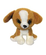 Ty Snicky Brown Black White Calico Puppy Dog Plush Stuffed Animal 2016 6.5&quot; - $19.91 CAD
