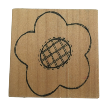 Daisy Chains Rubber Stamp Plaid Flower Garden Nature Outdoors Card Making Craft - £3.97 GBP