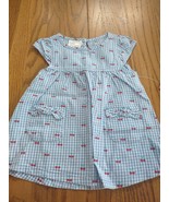 Newborn Girls 0-3 Months Blue Cherry Blouse - $15.72