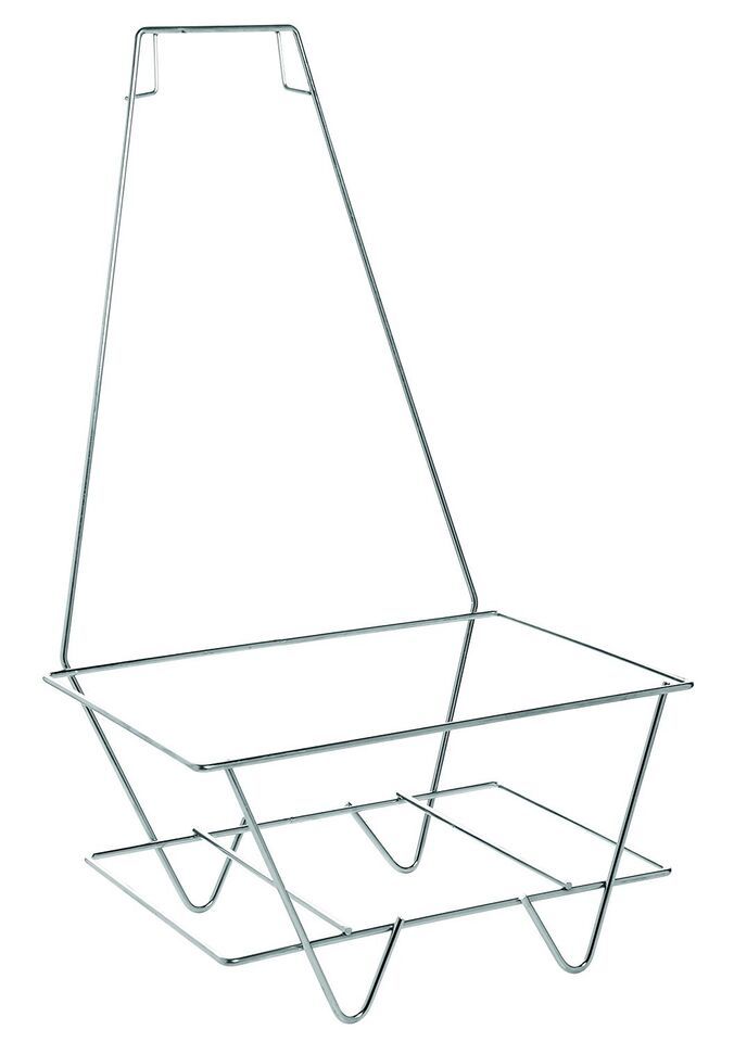 Metal Shopping Basket Stand with Sign Holder - $27.53