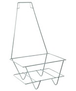 Metal Shopping Basket Stand with Sign Holder - $37.48 CAD