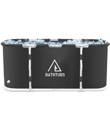 Portable Foldable Bathtub,Separate Family Bathroom Spa, 81 Gal Capacity - $90.97