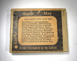 Vintage Radio Mat Slides Creep &amp; Sow Rotation Agriculture C3496 - £15.82 GBP