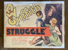 *THE STRUGGLE (1931) Hal Skelly &amp; Zita Johann 22x28 D.W. GRIFFITH&#39;S FINA... - $750.00