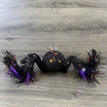 Glitter Tinsel Spider Halloween Haunted House Prop Cobweb Decor Scary Sp... - $16.30