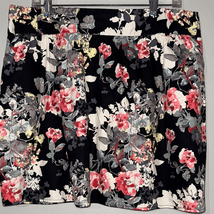 Maurices Floral Skater Skirt in Black and Pink - $13.72