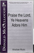 Praise the Lord Ye Heavens Adore Him SATB Chorus Piano Trumpet Brass Sheet Music - £3.87 GBP