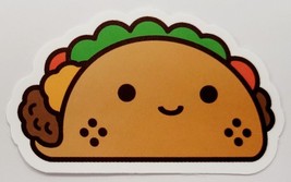 Taco With Face Cartoon Food Theme Sticker Decal Multicolor Awesome Embellishment - £1.84 GBP