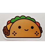 Taco With Face Cartoon Food Theme Sticker Decal Multicolor Awesome Embellishment - $2.30