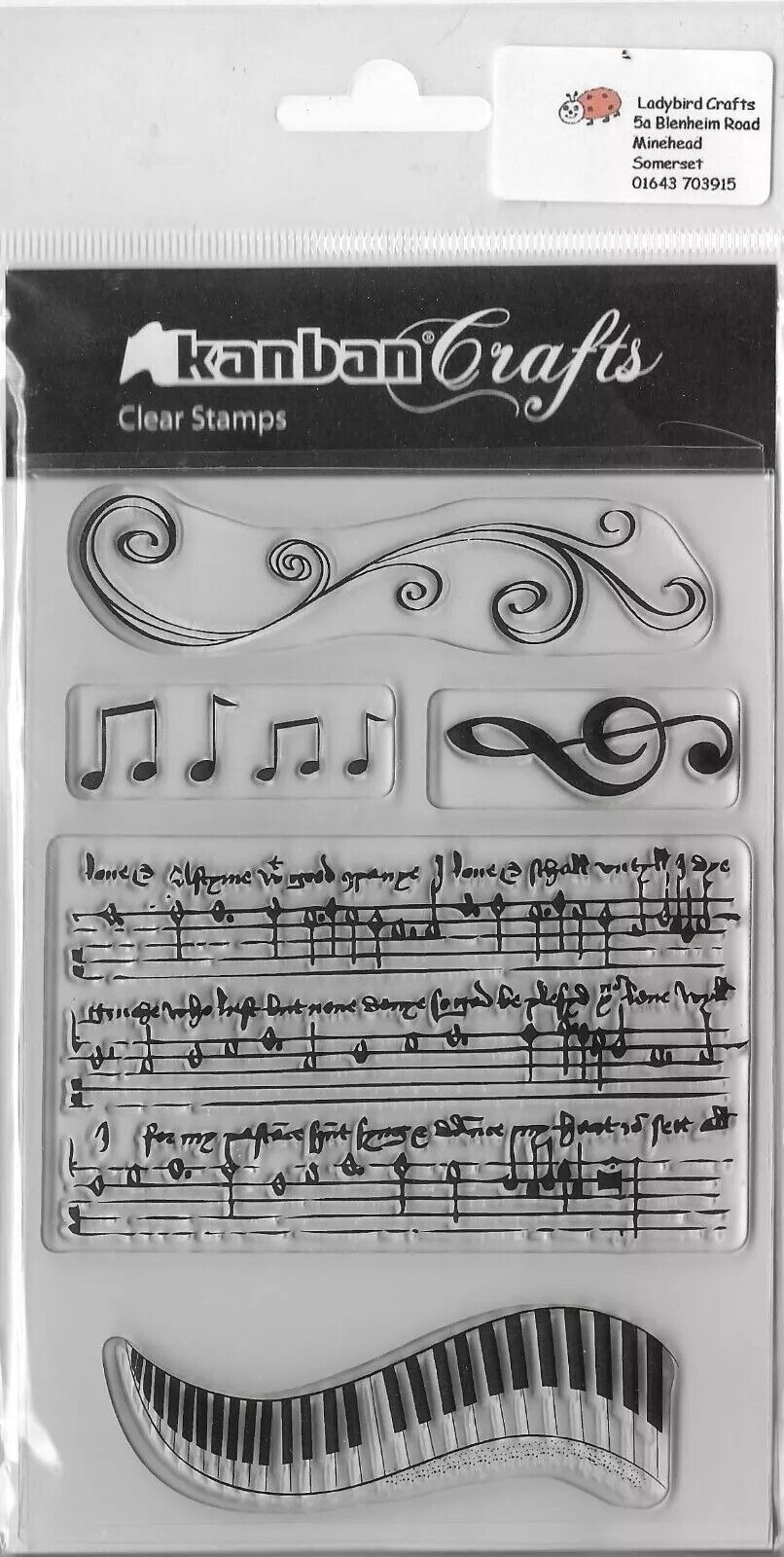 Kanban. Musical A6 Stamp Set - $6.00