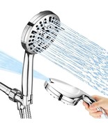 High Pressure Shower Head with handheld, 10 Spray Settings Water Saving ... - £11.45 GBP