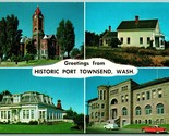 Multiview Greetings From Port Townsend Washington WA UNP Chrome Postcard G4 - $3.91