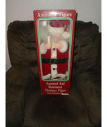 vintage christmas animated lighted Illuminated candle Santa caroler larg... - €54,16 EUR
